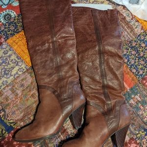 Jeffrey Campbell brown leather boots 9